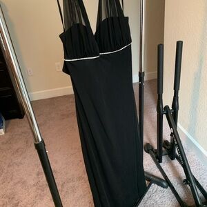 Betsy & Adam black formal gown.